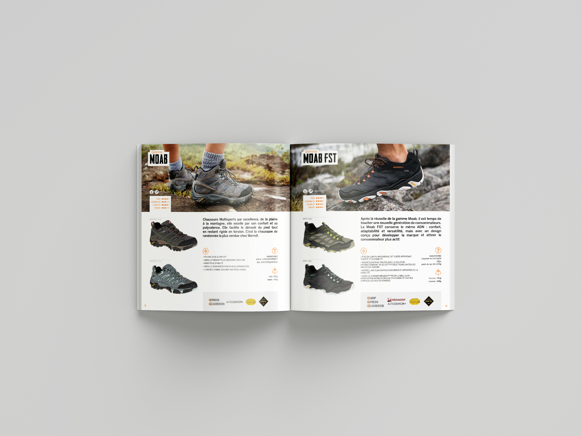 Merrell catalogue William Le Coz graphiste Paris